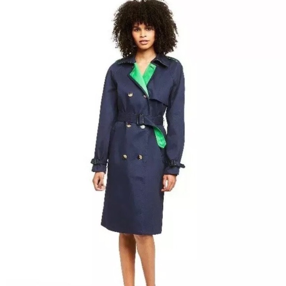 3.1 Phillip Lim Trench Coat Size XL target designer collab limited edition blue - Picture 1 of 4